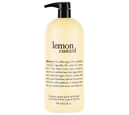 philosophy supersize lemon custard shower gel 32oz