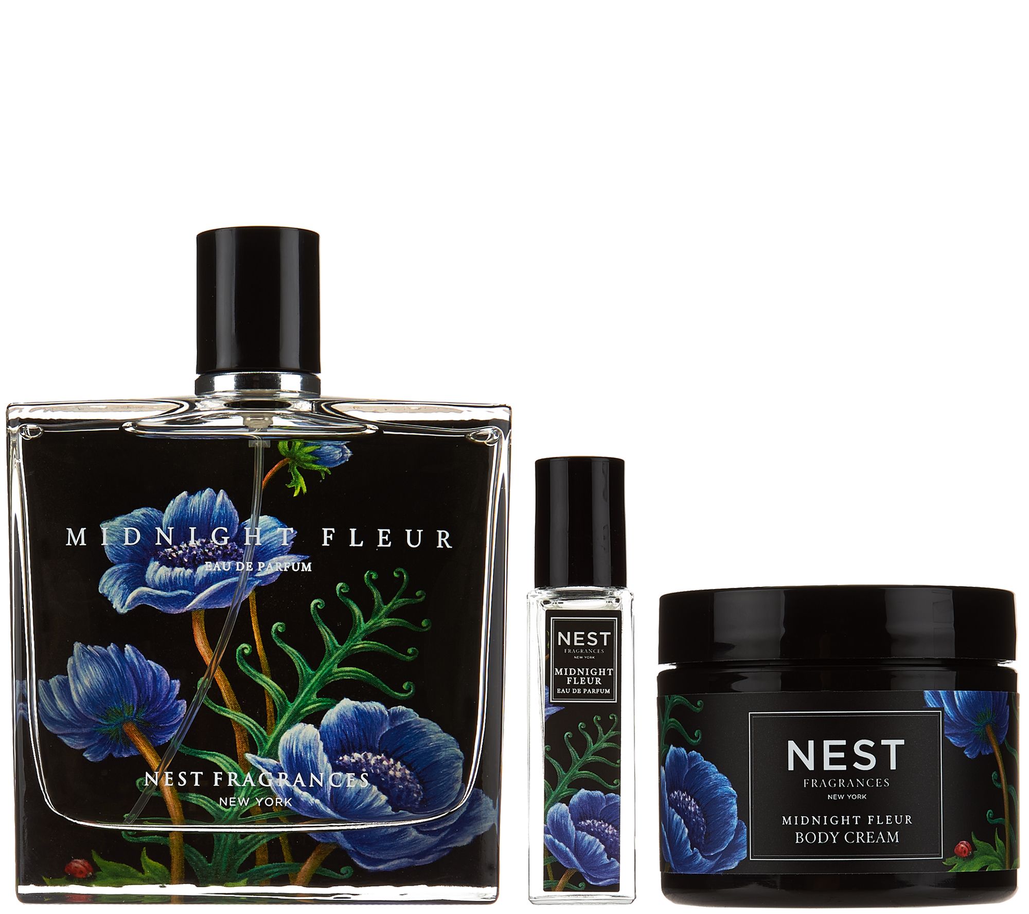 NEST Fragrances Midnight Fleur 3pc Eau de Parfum & Body Cream Set