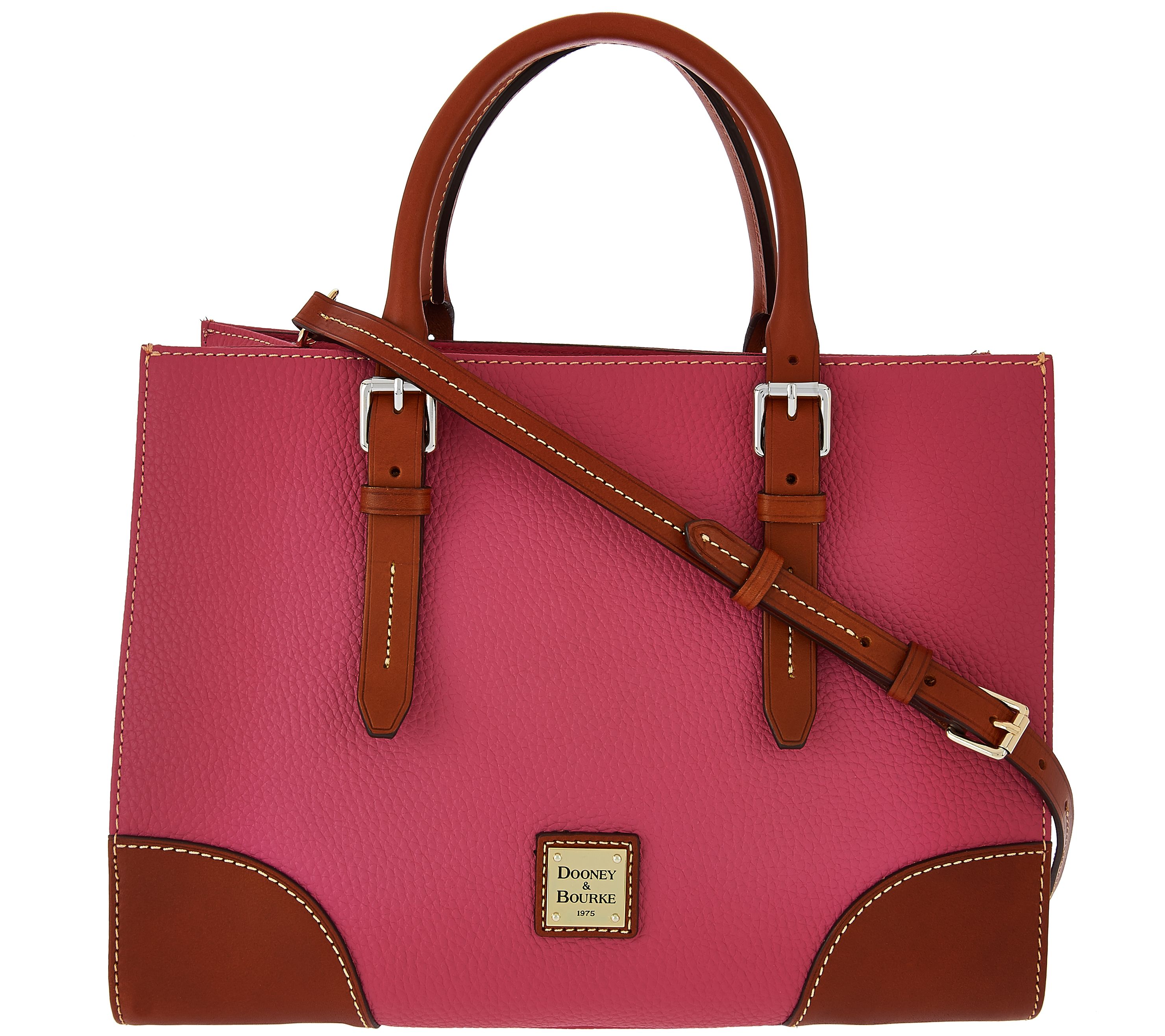 Dooney & Bourke | Bags | Dooney Bourke Janine Satchel Epi Leather Offwhite Handbag 66f5e873c9af8c4a575194d0
