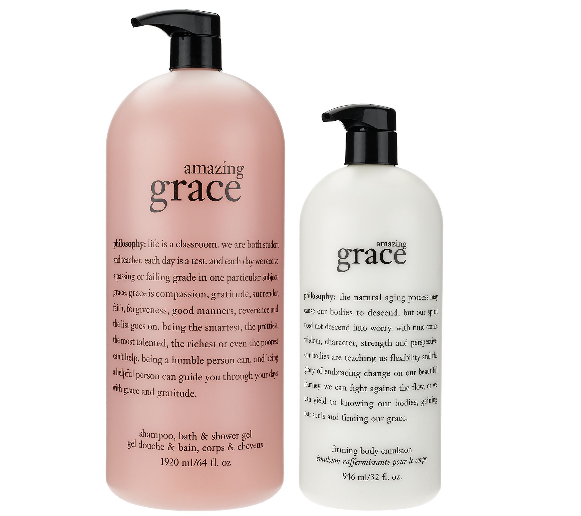 philosophy amazing grace megasize shower gel & lotion duo Page 1