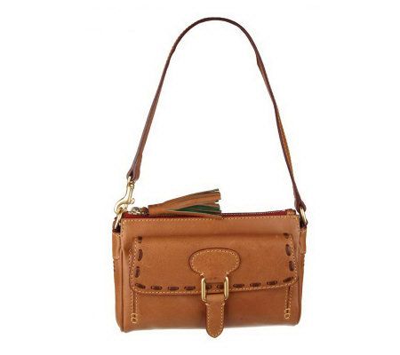 dooney & bourke florentine leather pocket shopper