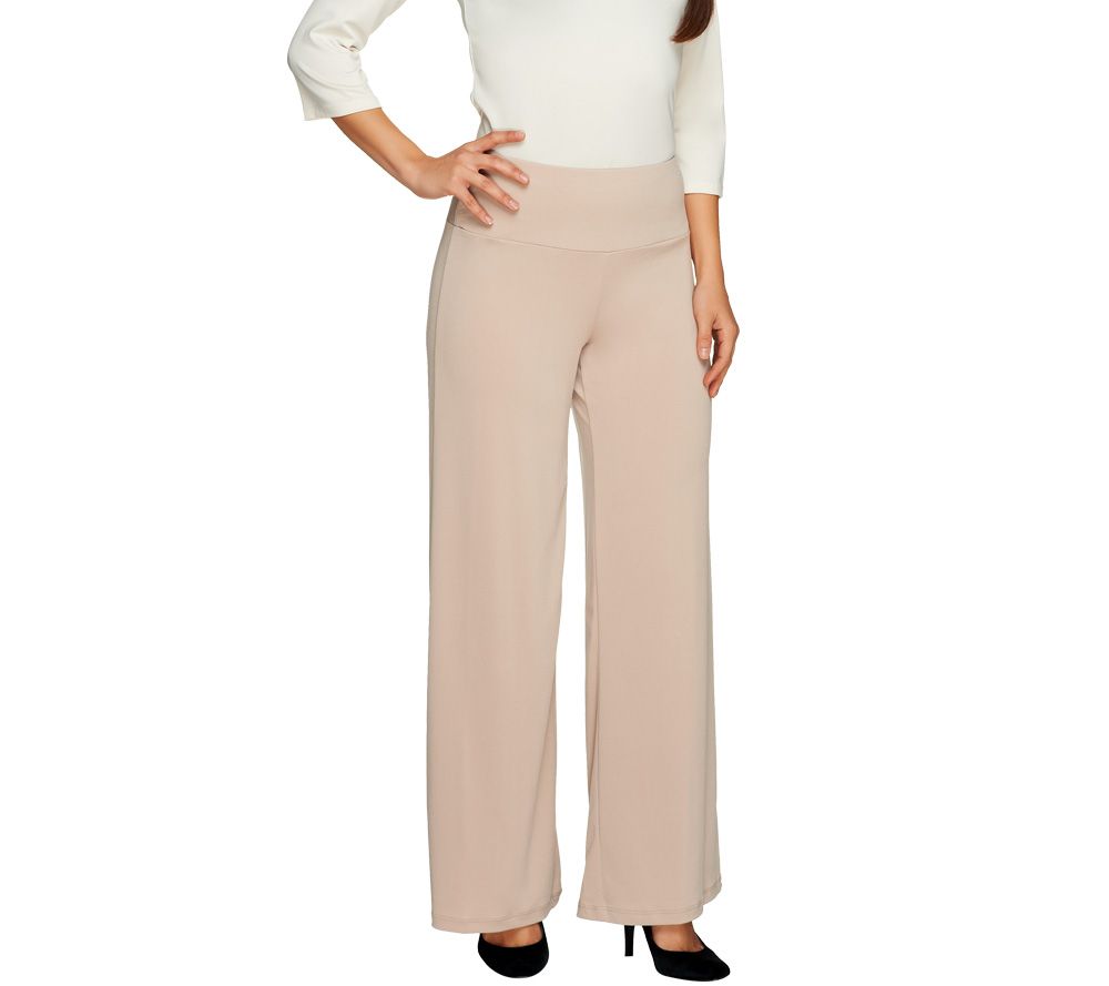 Women with Control Petite Palazzo Pants w/Tummy Control Page 1 —