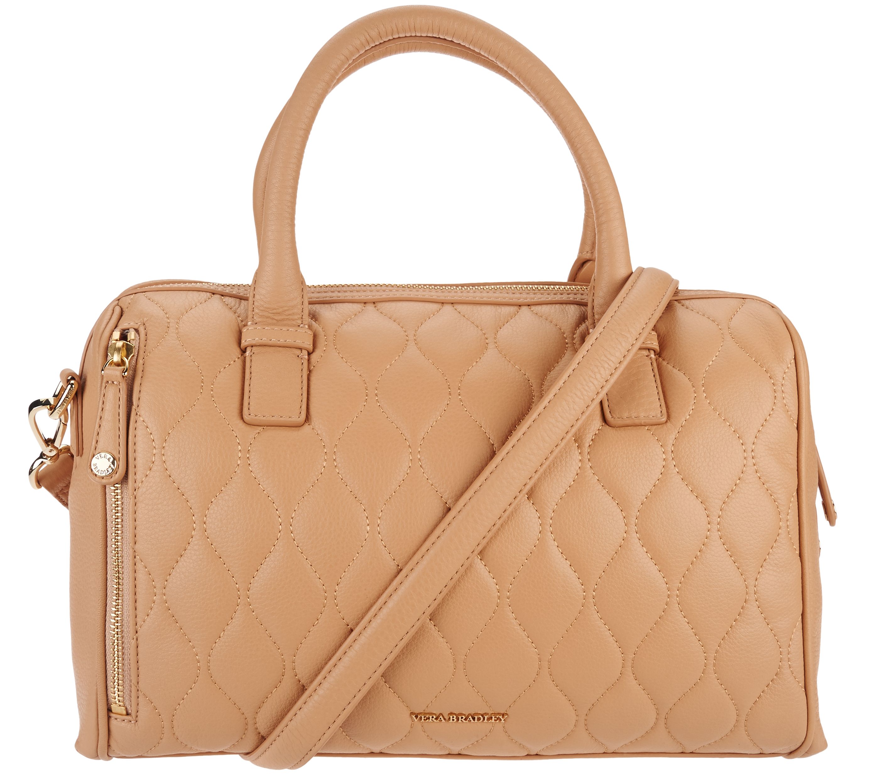 Vera Bradley Quilted Leather Satchel Marlo Page 1 —