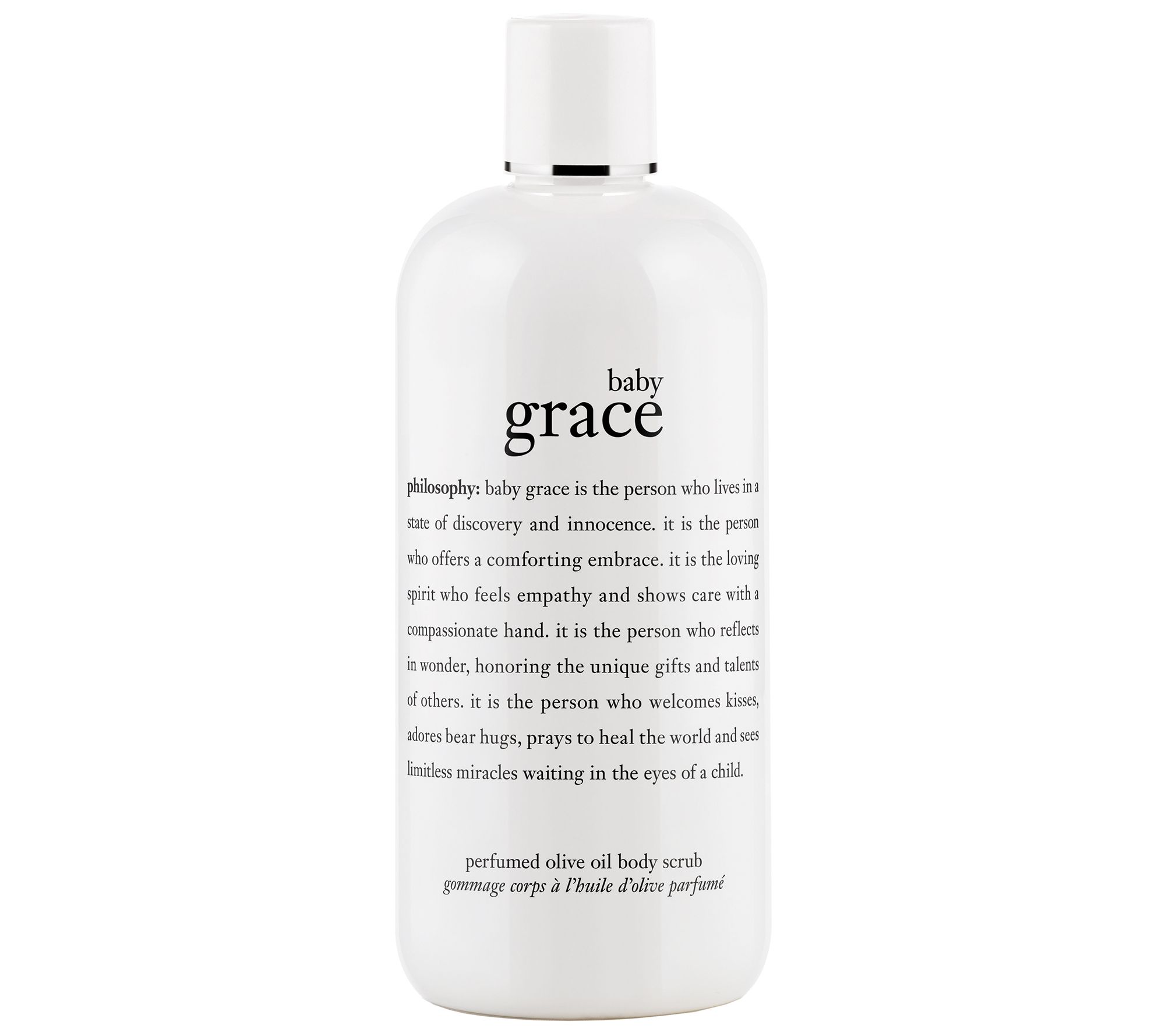 philosophy baby grace perfumed olive oil body scrub, 16 oz Page 1 —