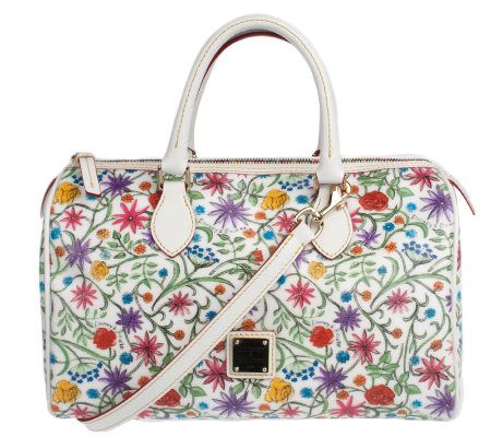 dooney & bourke floral satchel