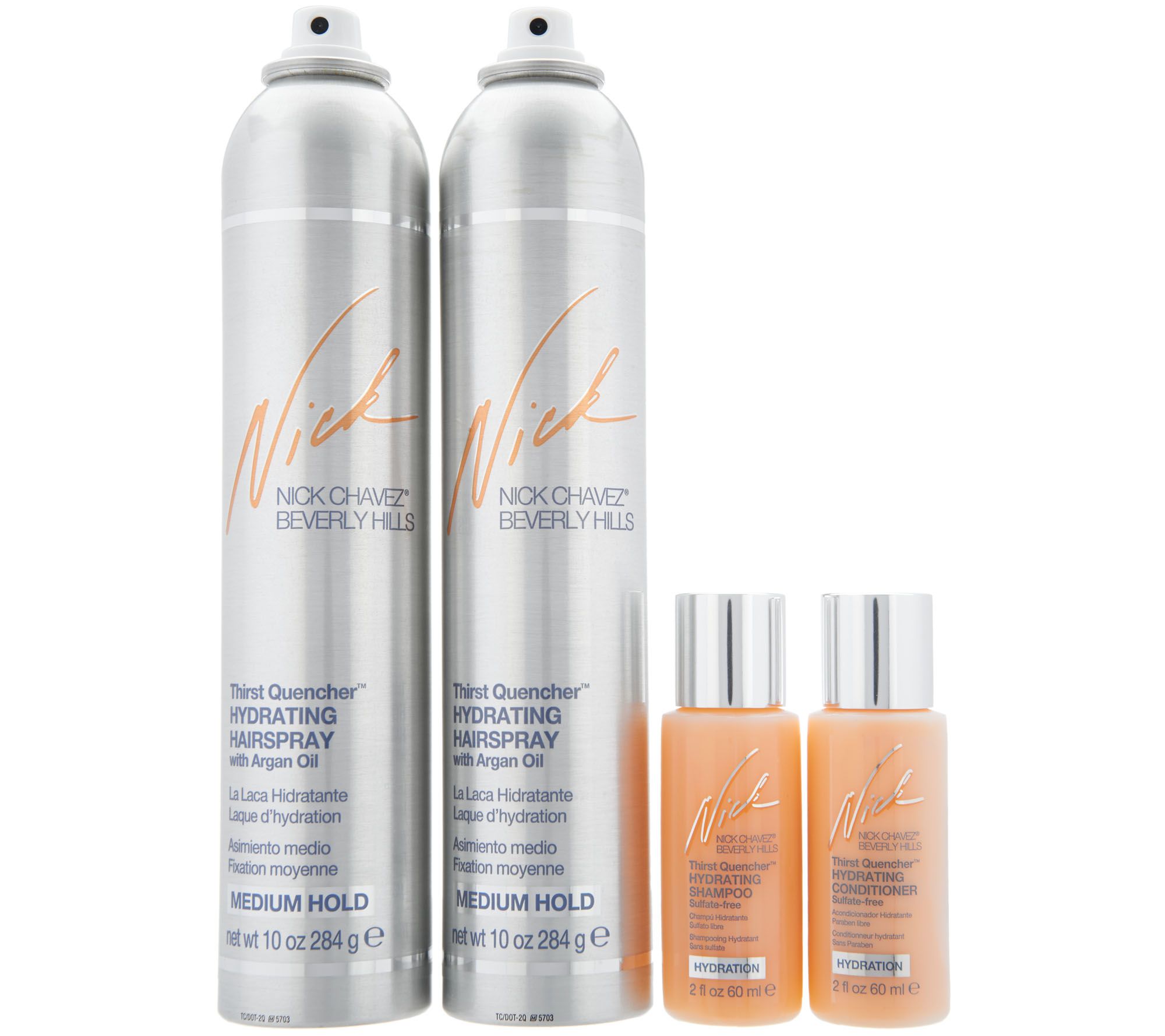 Nick Chavez Thirst Quencher Hairspray Duo W Travel Shampo