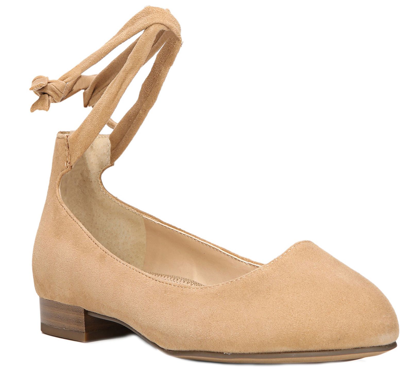 franco sarto flats with ankle strap