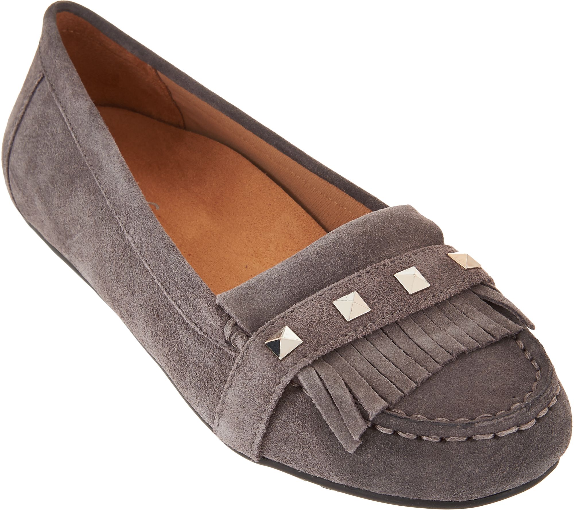vionic suede moccasins norah