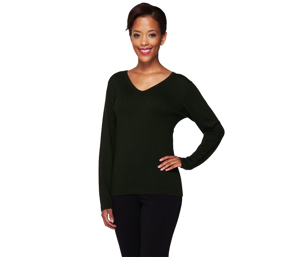 Linea by Louis DellOlio Whisper Knit V-neck Sweater