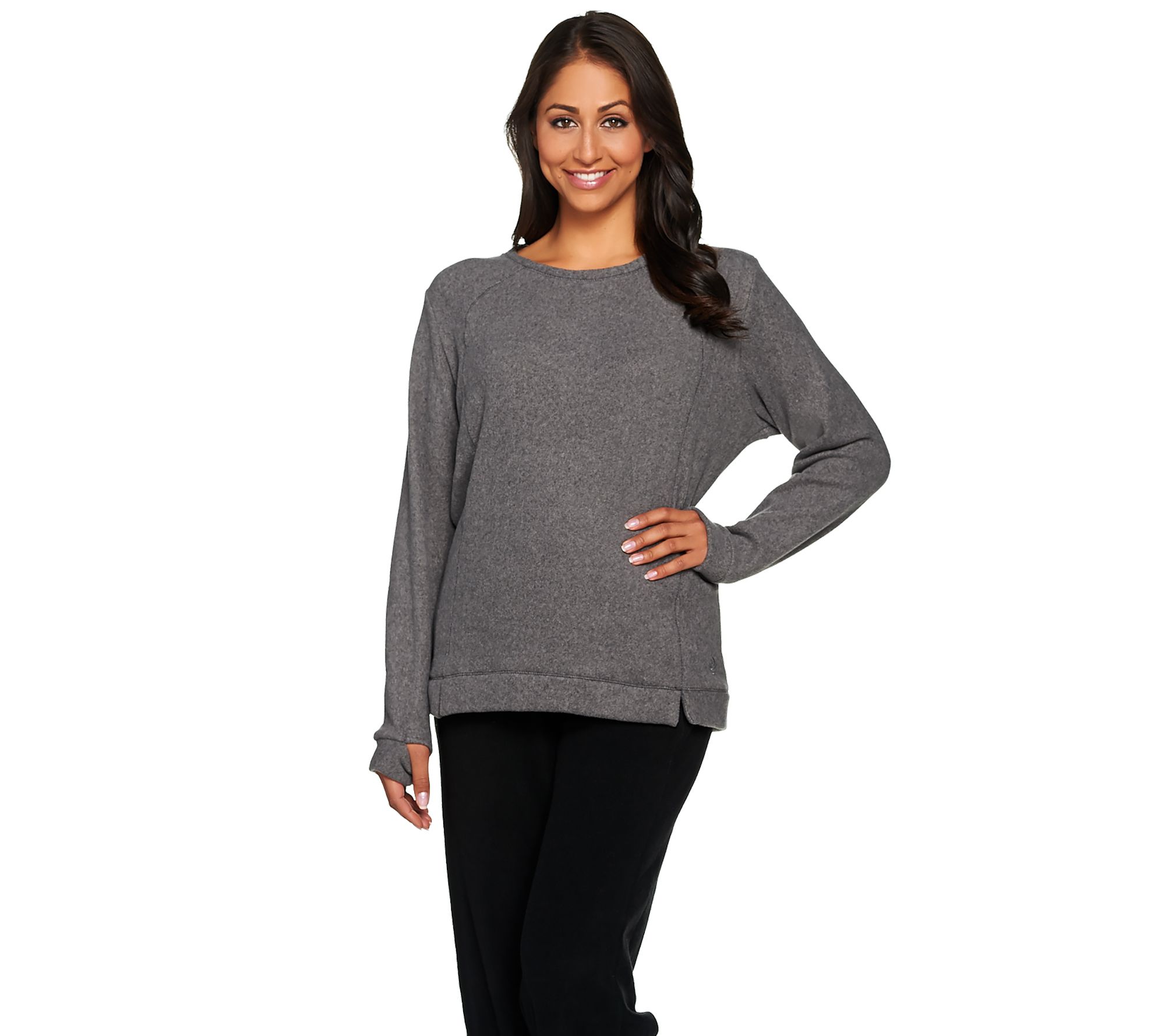 Cuddl Duds Fleecewear Stretch Lounge Long Sleeve Pullover Top Page 1