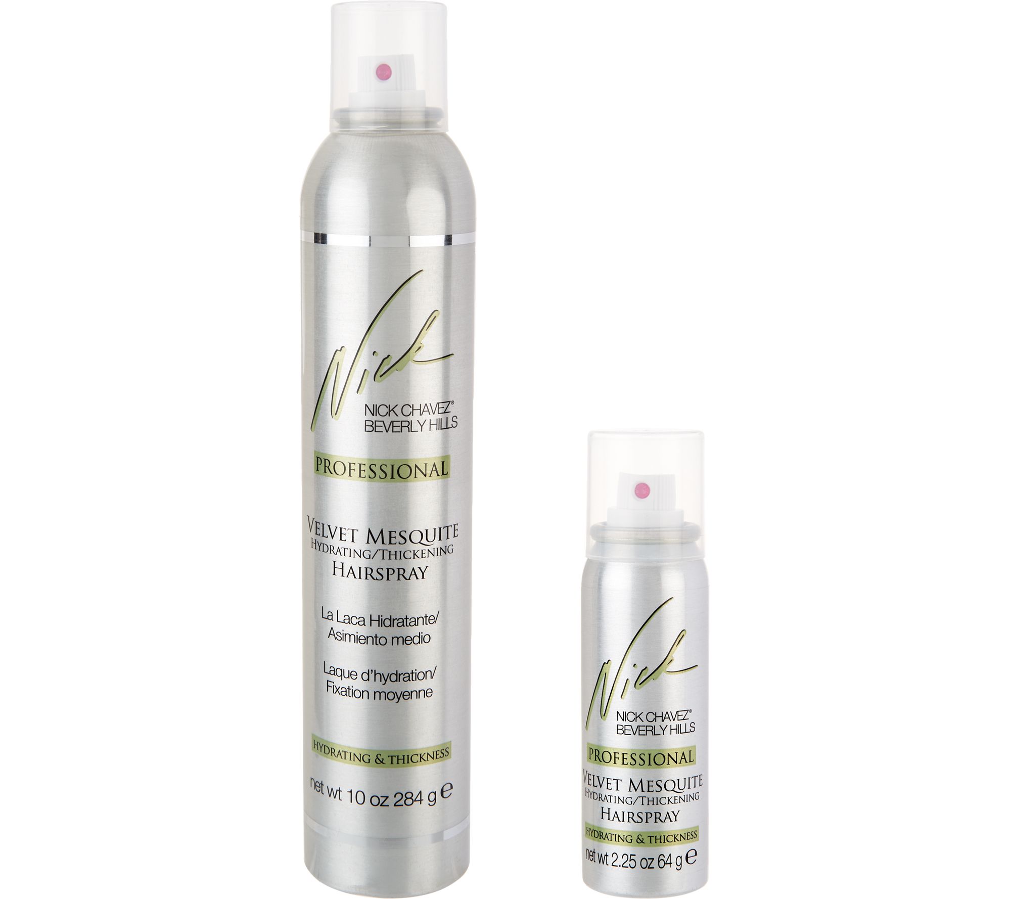 Nick Chavez Velvet Mesquite 10 oz Hairspray with 2 oz. Travelsize
