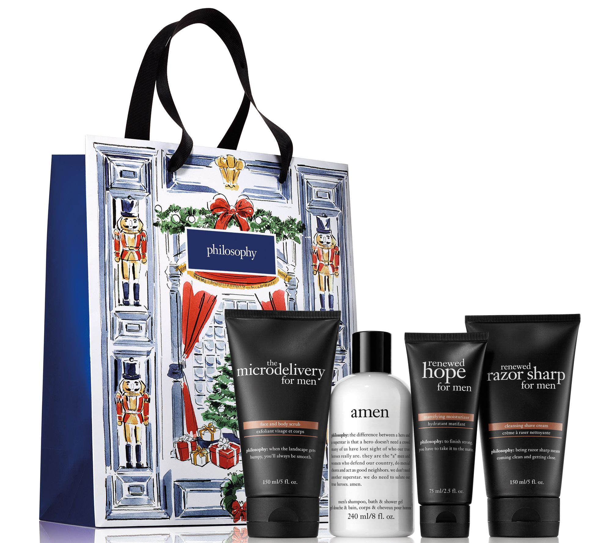 philosophy for men 4piece holiday collection holiday bag —