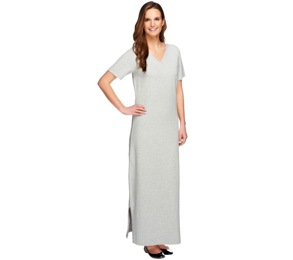 Denim  Co. Essentials Petite Short Sleeve Maxi Dress