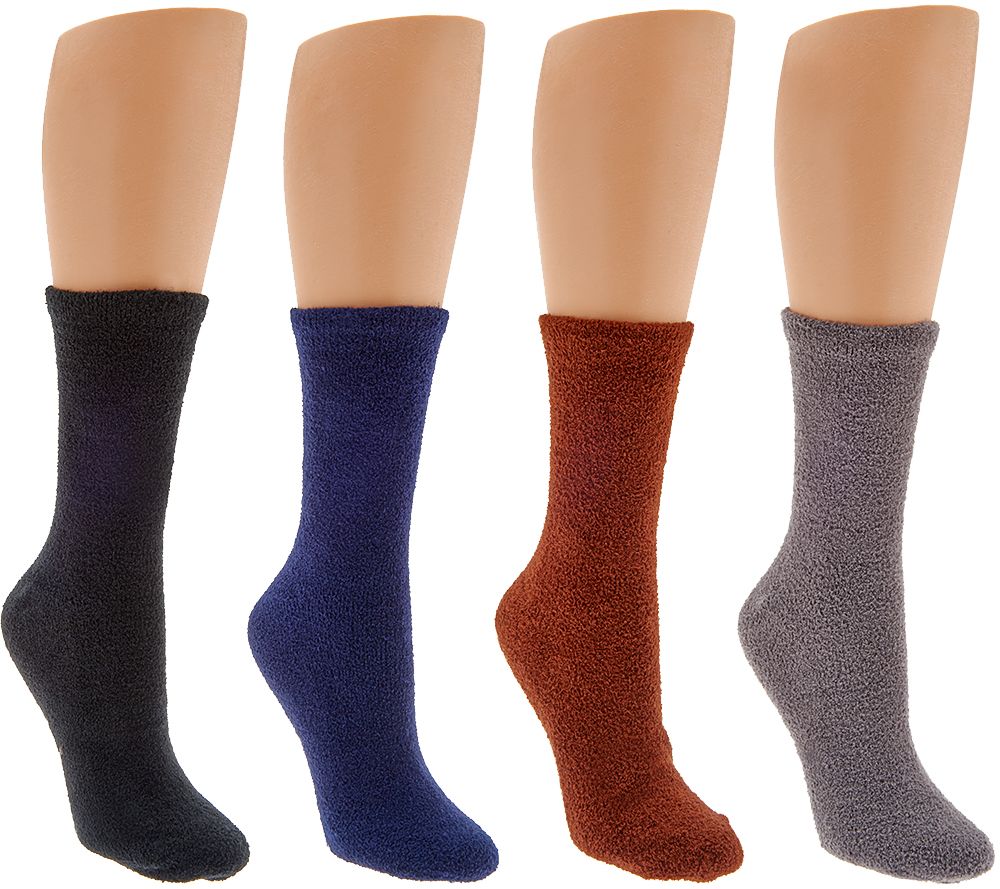 MUK LUKS 4 Pairs Aloe Vera NonSlip Socks Page 1 —