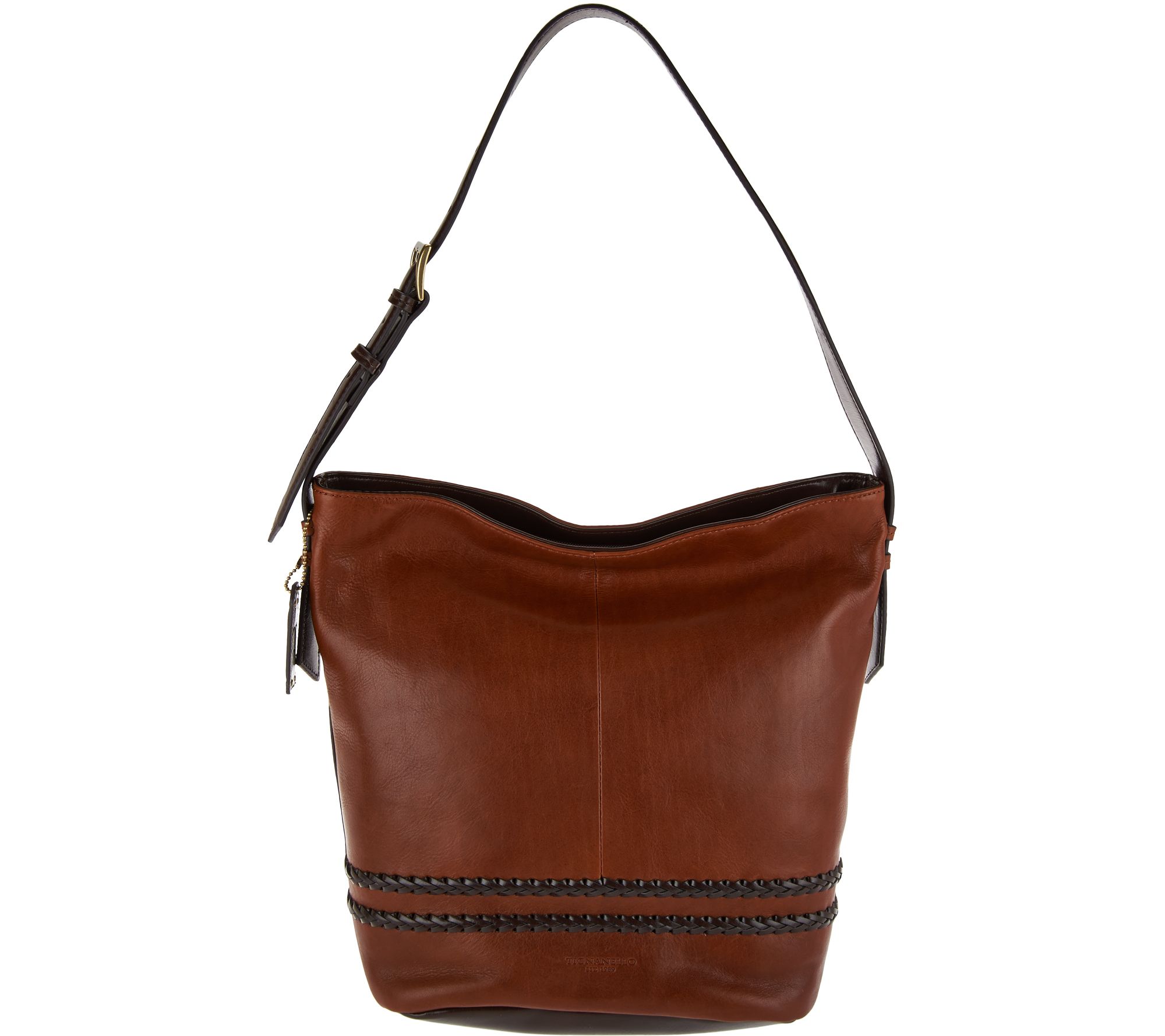 &quot;As Is&quot; Tignanello Vintage Leather RFID Bucket Hobo Bag - Page 1 — www.waterandnature.org