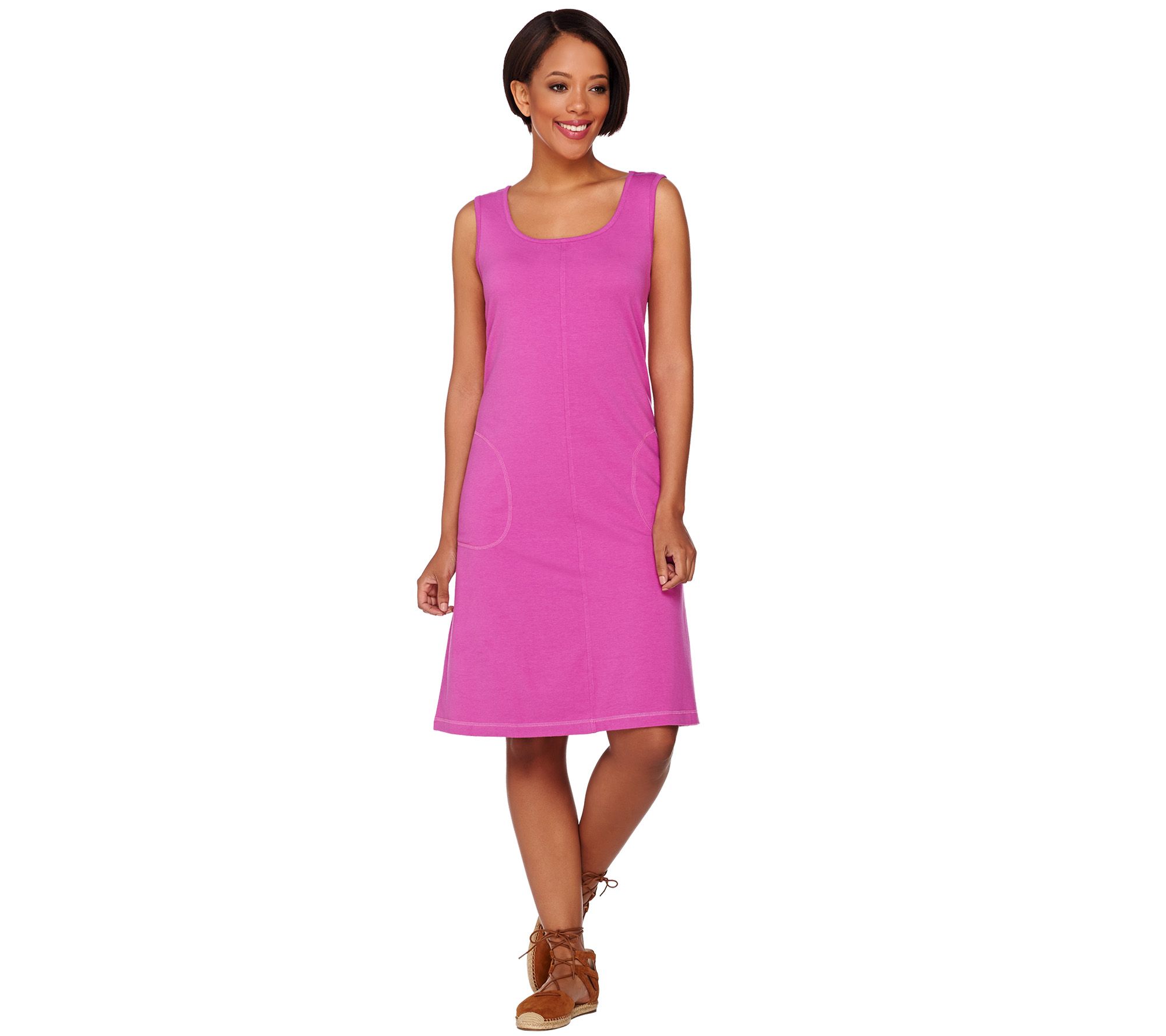 Denim & Co. Beach Sleeveless Aline Tank Dress Page 1 —