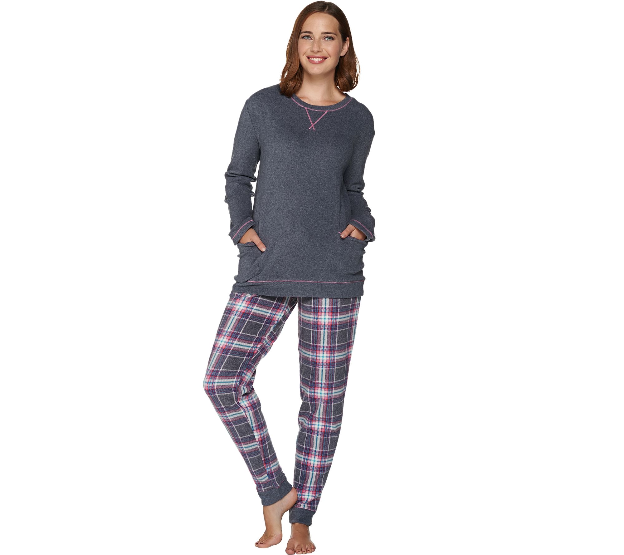 Cuddl Duds Stretch Fleece Novelty Pajama Set Page 1 —