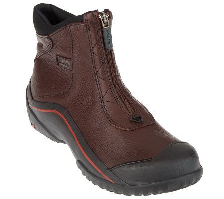 clarks zip front boots