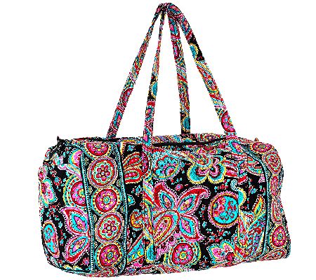 UPC 886003307540 product image for Vera Bradley Signature Print Large Double Handle Duffel | upcitemdb.com