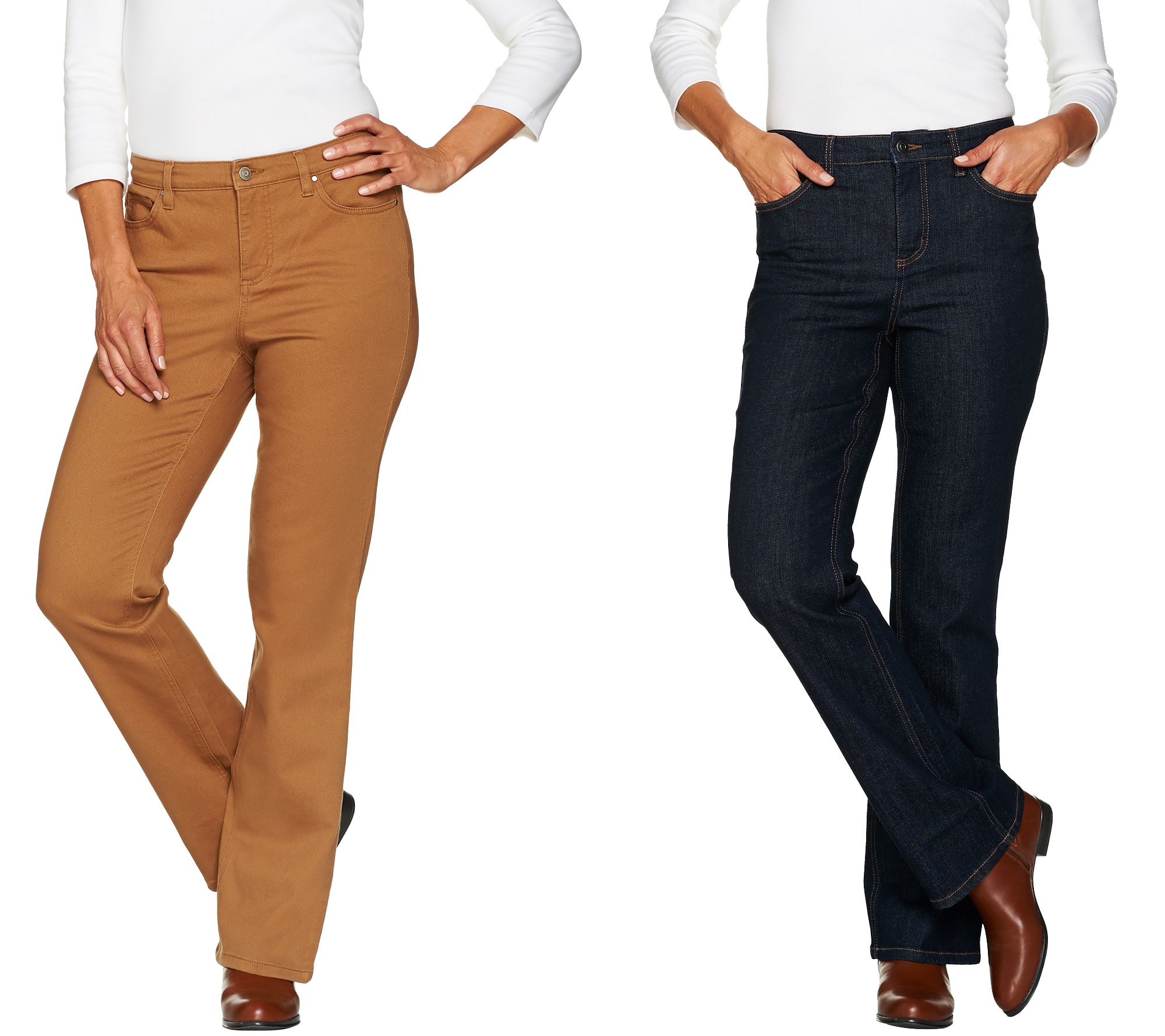 Denim & Co. 5Pocket Slightly Bootcut Jeans —