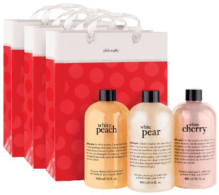 philosophy season of sparkle shower gel trio