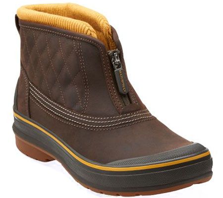 clarks waterproof slip on shoes
