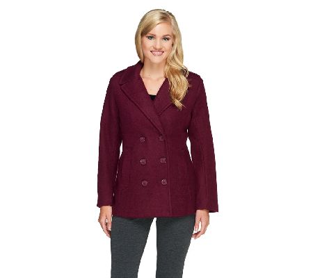 Linea by Louis DellOlio Double Breasted Peacoat