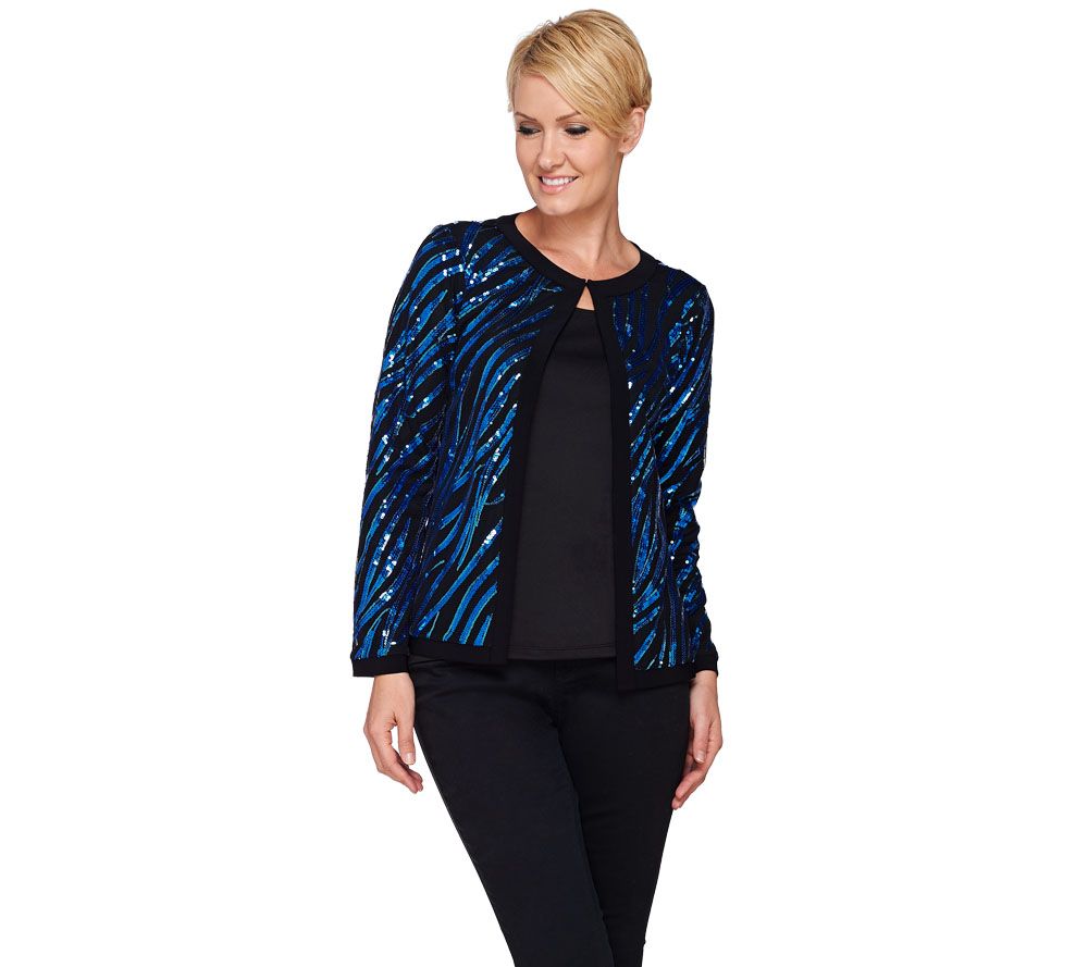 qvc sequin tops