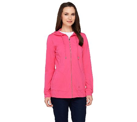 Linea Leisure by Louis DellOlio Zip Front Hoodie