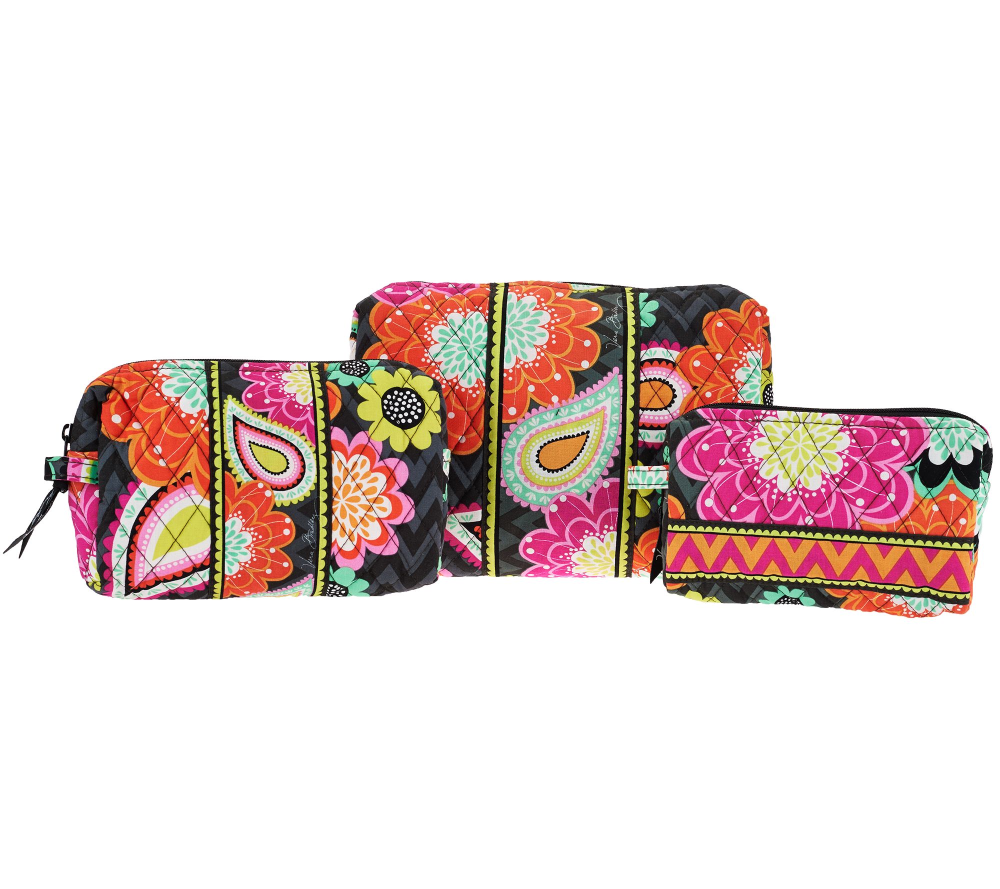 vera bradley 3 piece travel set