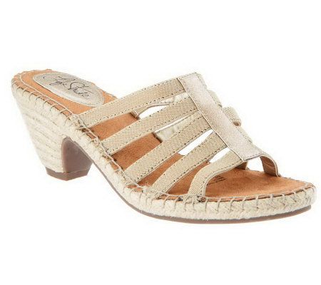 LifeStride Multi-strap Espadrille Sandals - Route - A220567 â€” QVC ...