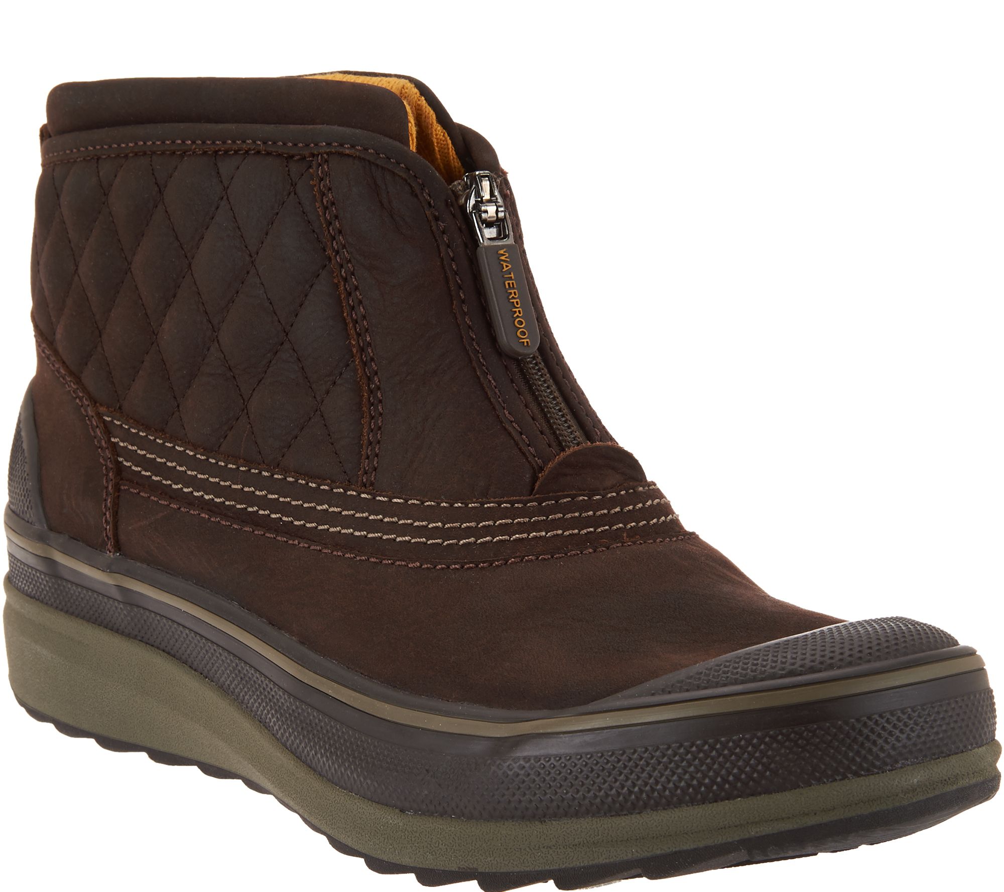 Clarks Outdoor Waterproof Leather Slip-on Boots - Muckers Swale - Page 1 â QVC.com