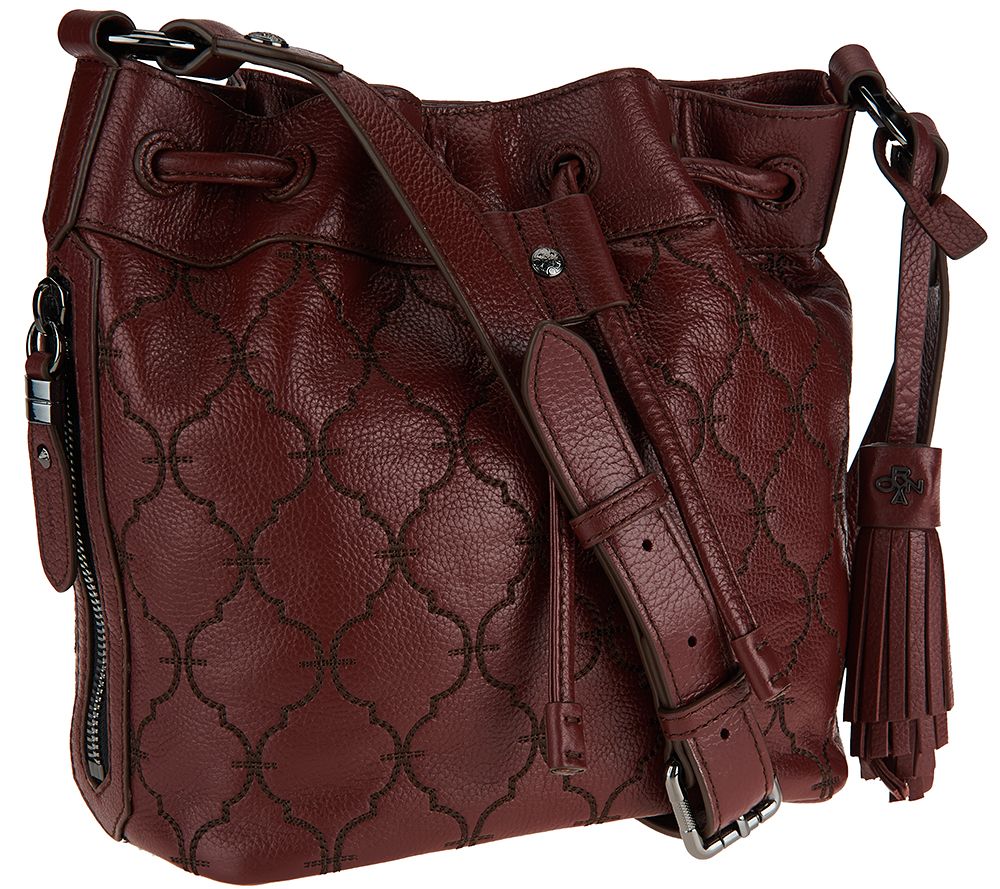 orYANY Pebble Leather Bucket Bag - Kyra