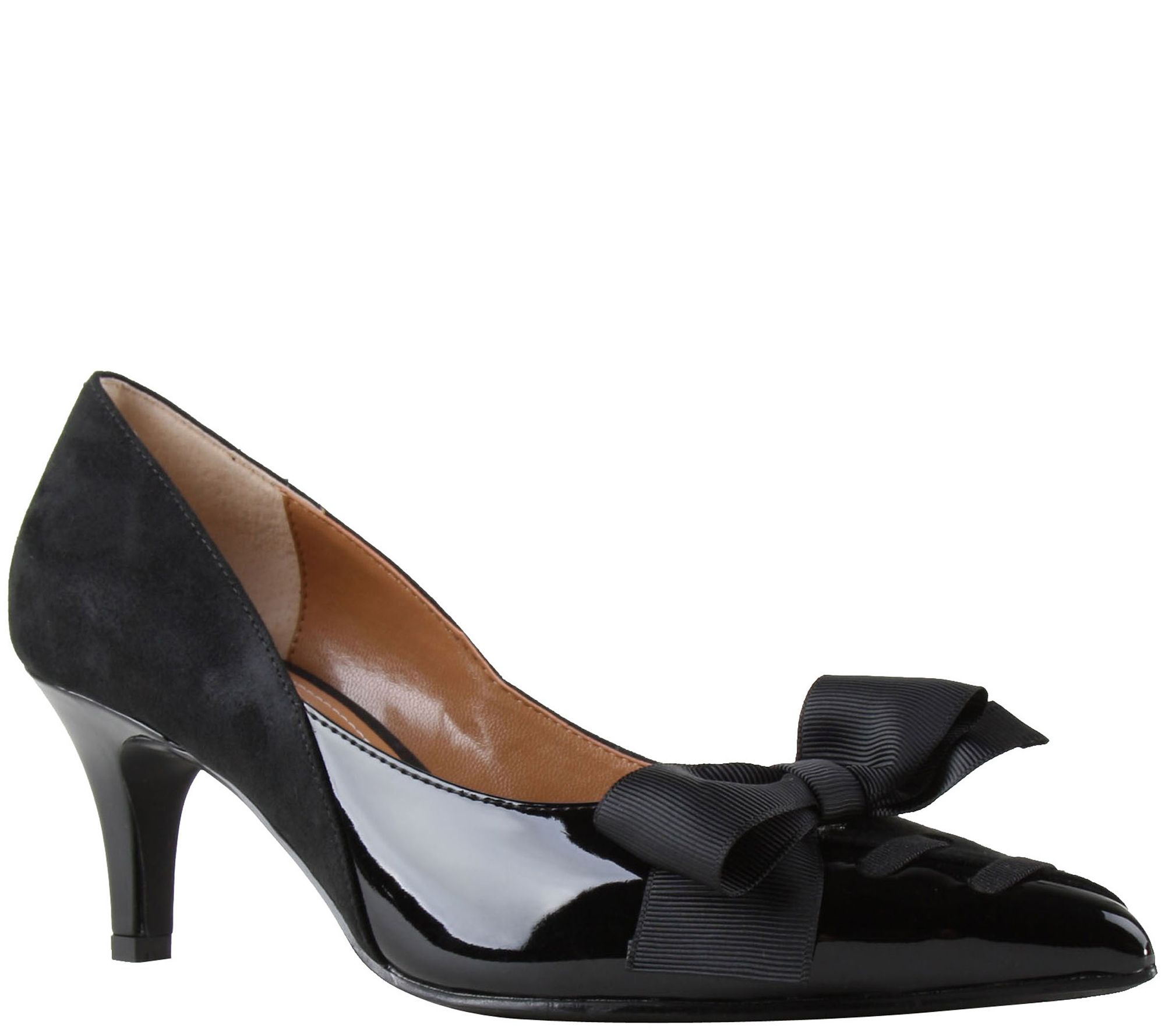 J. Renee Low Heel Pointed Toe Pumps Machealle —