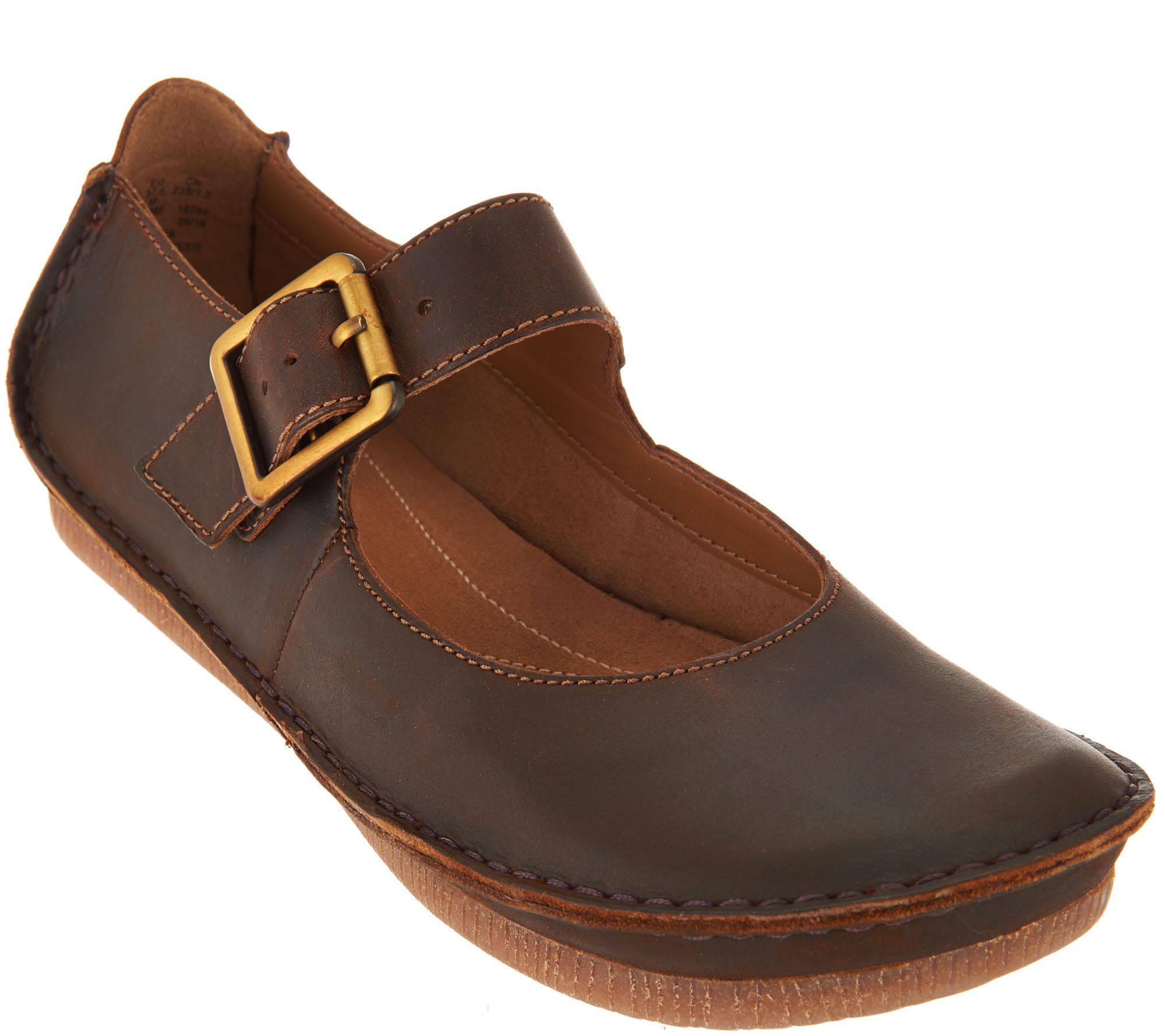 clarks leather mary janes
