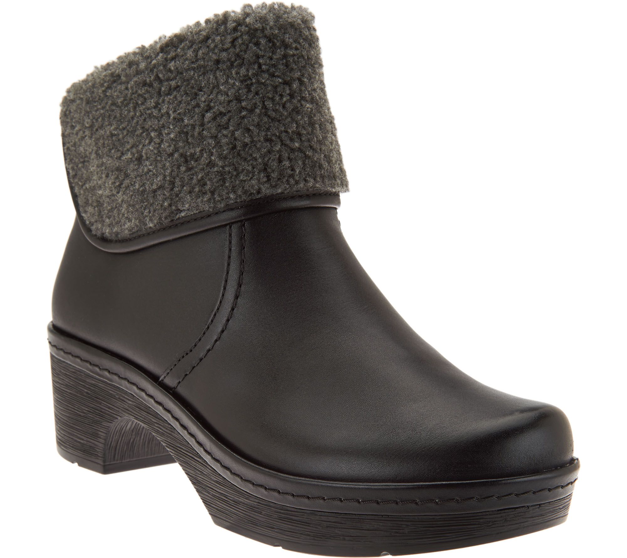 grey clog boots