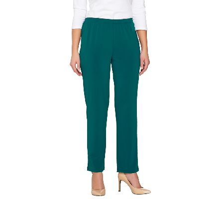 Bob Mackies Regular Classic Straight Leg Pull-On Pants - A261781