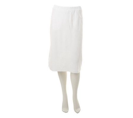 Denim & Co. Essentials Classic Waist Stretch Jersey Skirt