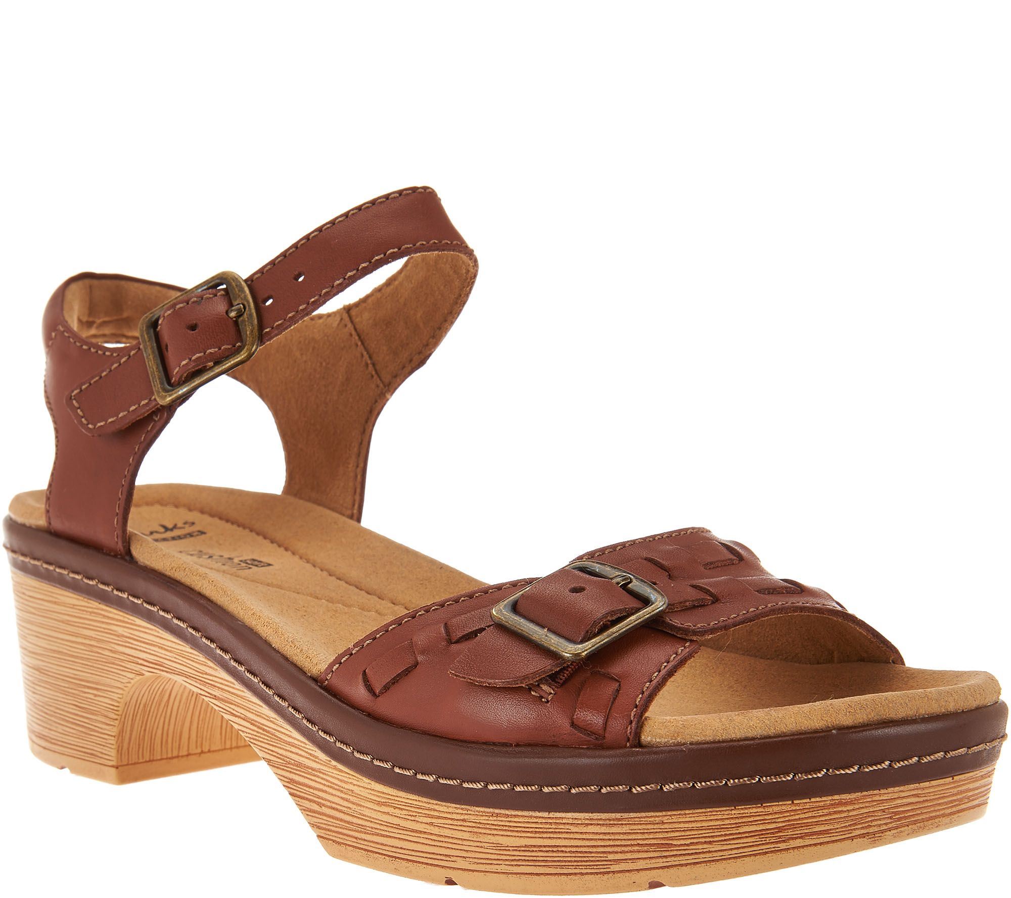 qvc women's clark sandals