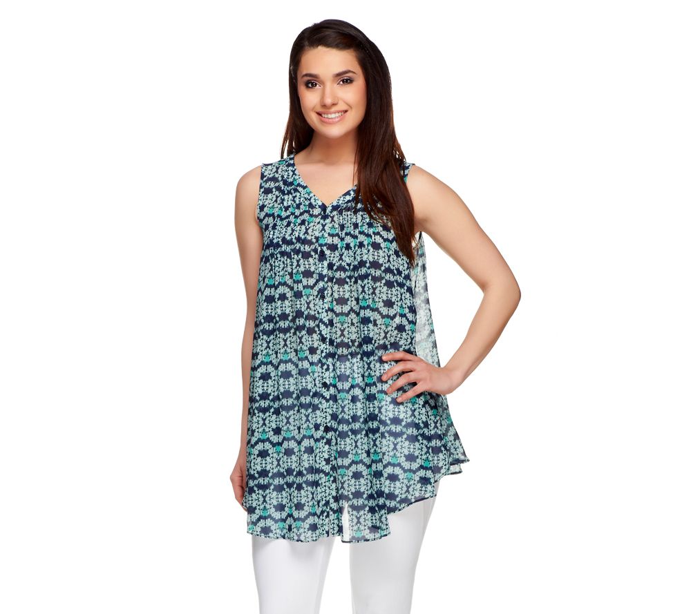 Nicole Richie Collection Pintuck Tank Top