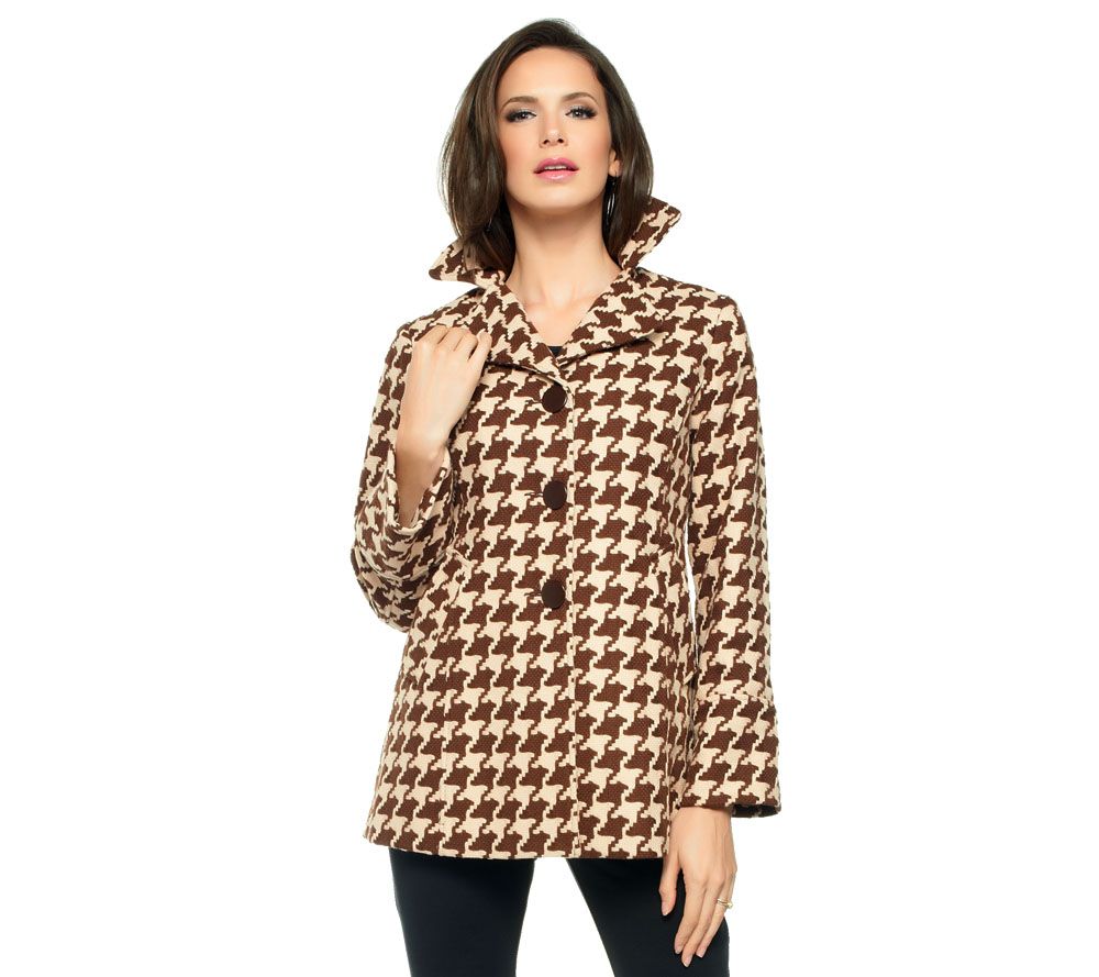 Joan Rivers Houndstooth Swing Jacket Page 1 —