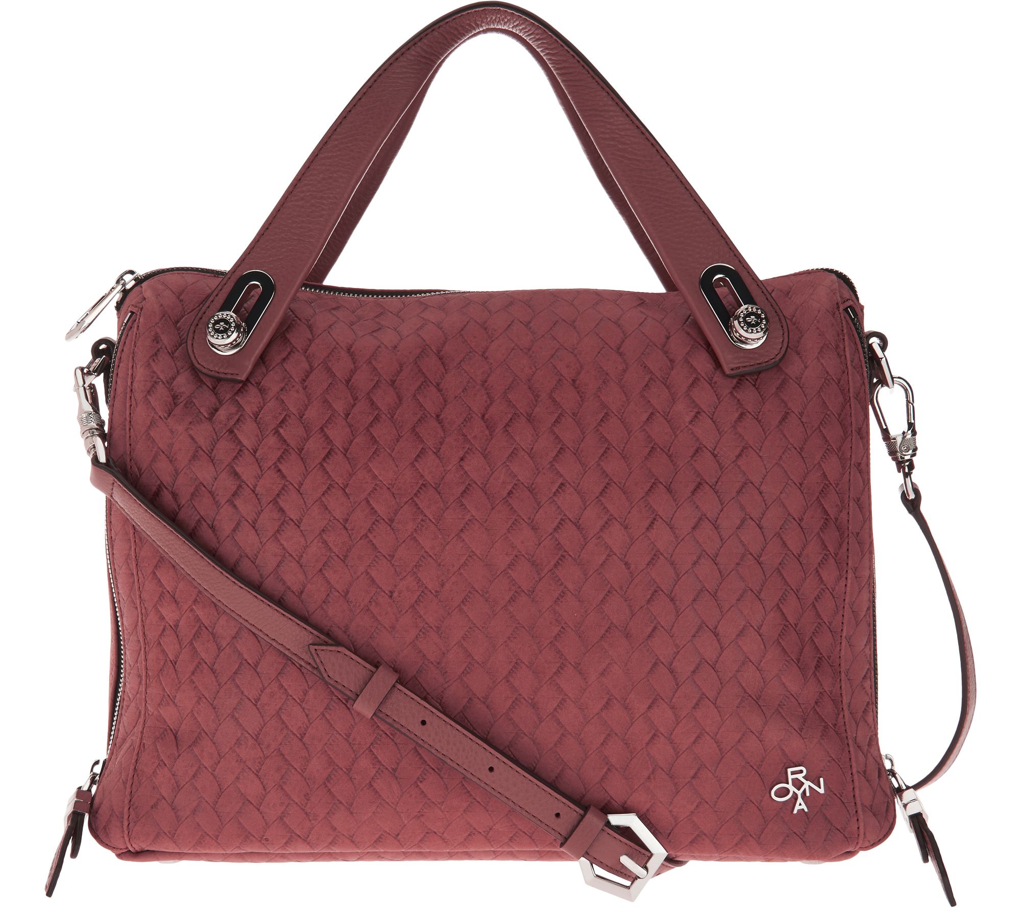 woven leather satchel