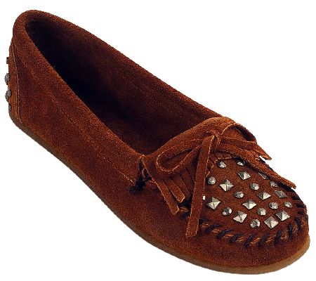 minnetonka studded moccasins