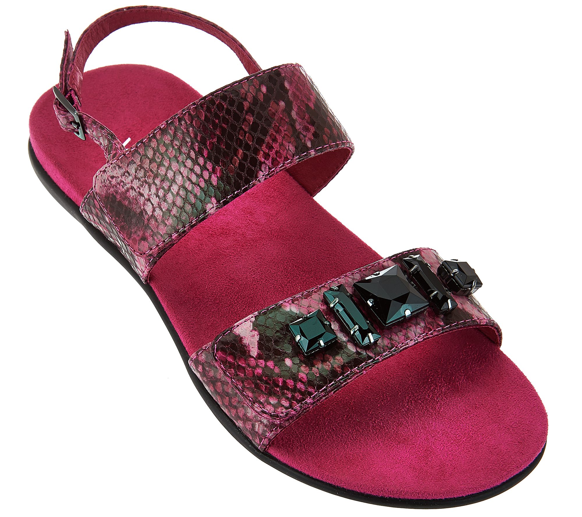 Vionic Orthotic Leather Embellished Sandals Dupre Page 1 —