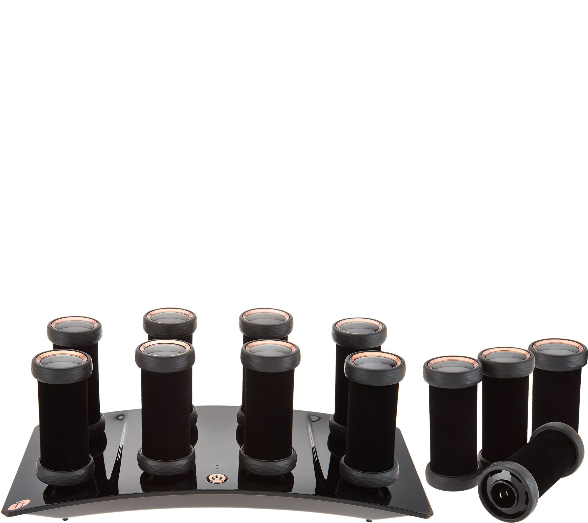 T3 Micro Set of 12 Luxe Volumizing Velvet Flocked Hot Rollers —