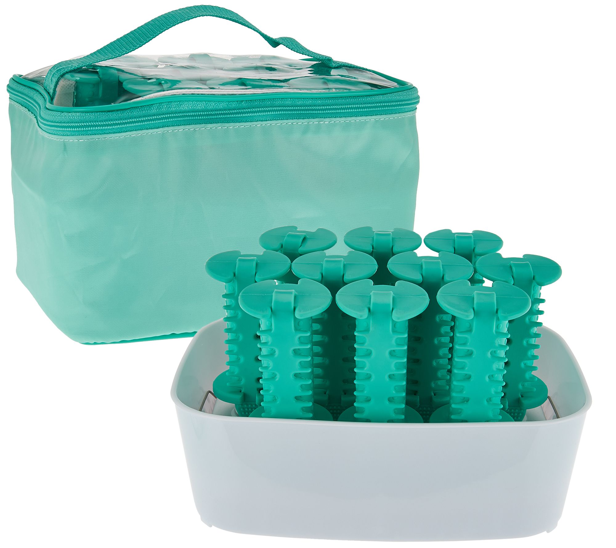Conair Set of 10 Silicone Hot Rollers with Travel Pouch Page 1 —