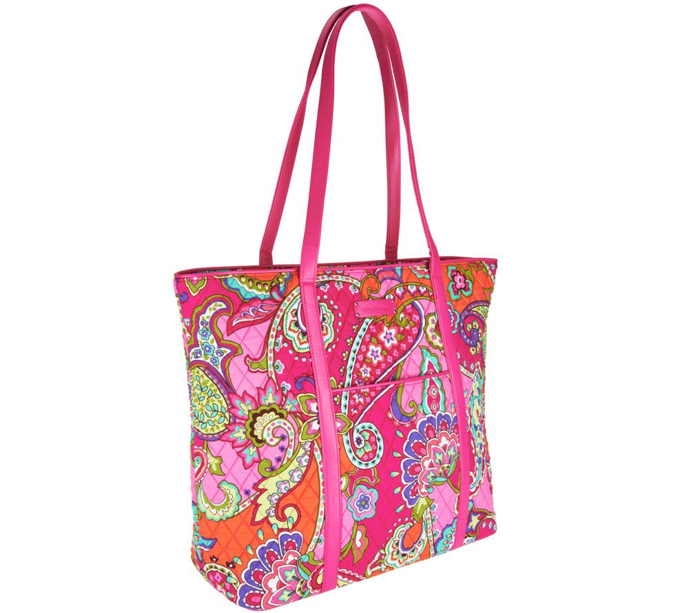 Vera Bradley Signature Print Trimmed Vera Tote