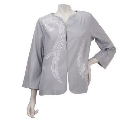 asymmetrical frock with sequenced jacket