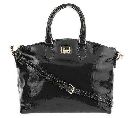 dooney and bourke patent leather satchel