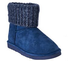 Lamo Suede Water Resistant Boots with Sweater Cuff - Empire
